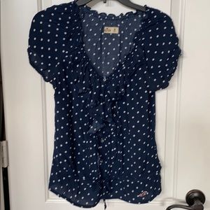 Hollister Ruffle Top- size M *like new*
